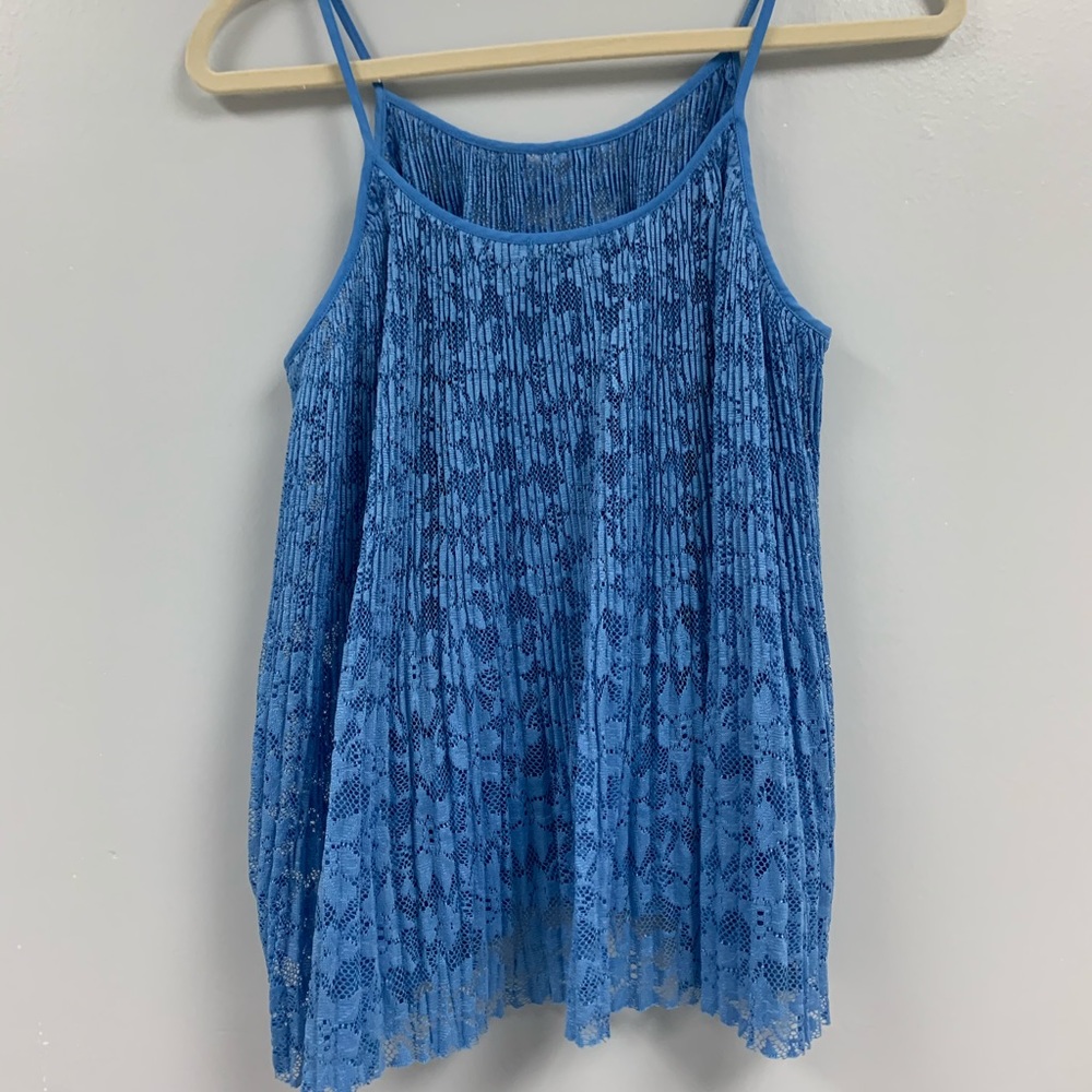 Zara mesh flower tank